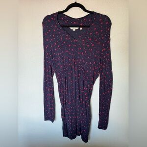 Boden Betty Tunic Top US Size 8 Style J0304 Star Print Blue Red